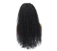 Parrucche ondulate con acqua, parrucche ondulate con acqua Capelli sintetici ricci regolabili con onda nera per donne e ragazze per l'uso quotidiano