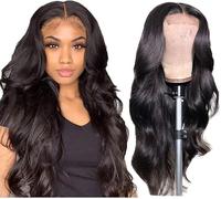 Parrucche ondulate con chiusura in pizzo Parrucche for capelli umani for donne nere Capelli vergini brasiliani Parrucca ondulata con pizzo 4x4 Senza colla Pre pizzicata Nodi candeggiati Parrucca ondul
