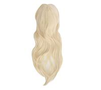 Parrucche ondulate lunghe donna in oro leggero lungo riccio ondulato costume Cosplay parrucche sintetiche per la festa di nozze