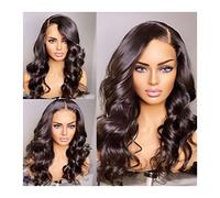 Parrucche Parrucca anteriore anteriore del pizzo dell'onda del corpo 13x4 brasiliano Parrucca a onda profonda allentata Glueless Completa parrucche for capelli umani for le donne parrucca frontale del