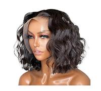 Parrucche Parrucca anteriore del pizzo Breve Bob 5x5 13x6 Parrucche dei capelli umani frontali del merletto Onda Remy Remy Capelli brasiliani Parrucca di pizzo a onda corta 150% / 180% / 200% Densità