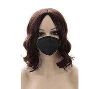 Parrucche Parrucca da donna, parrucca a testa piena con rete interna regolabile soffice naturale marrone scuro da 35 cm/14 pollici Cosplay Capelli