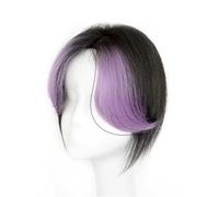 Parrucche Parrucca da donna svasata Pick Dye, 1 pezzo di parrucca con testa soffice e riga centrale, otto frangette, 25 cm, colore naturale Cosplay Capelli