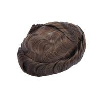 Parrucche Parrucca da uomo Mono Npu, parrucchino, protesi capillare fine e durevole, parrucche maschili fatte a mano 6 pollici, sistema di sostituzione dei capelli umani indiani Quotidiana(#4)
