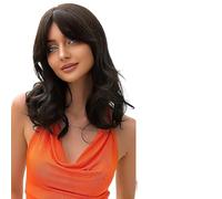 Parrucche Parrucca di capelli castani media lunghezza con frangia for parrucche ondulate da donna(LC305-1)