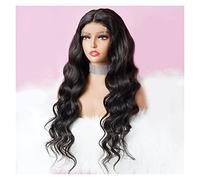 Parrucche Parrucca di chiusura dell'onda del corpo da 12-28 pollici Parrucca di pizzo di capelli umani indiani pre-pizzicata con parrucca di onda del corpo di colore dei capelli del bambino for le don