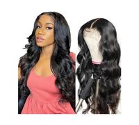 Parrucche Parrucca for capelli umani ondulati for donne nere, parrucche anteriori in pizzo trasparente HD 13x4 Parrucca lunga 14-40 pollici for capelli umani brasiliani, colore nero naturale Parrucca