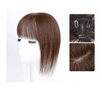Parrucche Parrucca for ragazze, toppa for la testa, capelli bianchi, capelli veri, soffici e soffici, for aumentare il volume dei capelli Parrucca da donna(Color:08-(7-8)30CM-chestnut brown)