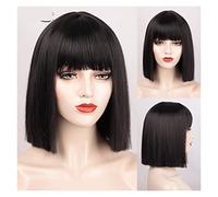 parrucche Parrucca Parrucche sintetiche Corto diritto ， Parrucche for capelli da donna Cosplay for uso quotidiano parrucca(01)