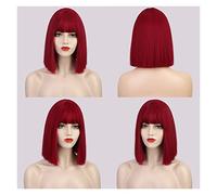 parrucche Parrucca Parrucche sintetiche Corto diritto ， Parrucche for capelli da donna Cosplay for uso quotidiano parrucca(04)