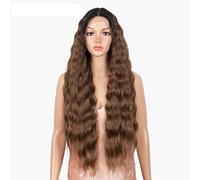 Parrucche Parrucca sintetica del merletto Lungo ondulato ondulato ondulato di ombre bionda parrucche ad alta temperatura elevate parrucche sintetiche for le parrucche di cosplay delle donne nere parru
