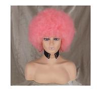 Parrucche Parrucche afro for donne nere Parrucca afro crespa riccia corta rimbalzante Parrucche enormi e soffici rimbalzanti Premium sintetico for cosplay e quotidiano Parrucca da donna (Color : 6)