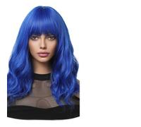 Parrucche Parrucche corte diritte bionde con frangia dorata for le donne(WL1006-4)