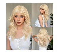 Parrucche Parrucche corte ondulate resistenti al calore for uso cosplay quotidiano for le donne Parrucca sintetica naturale Bob marrone scuro con frangia for ragazza parrucca in fibra(Color:WL1089-1)