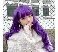 Parrucche Parrucche ondulate lunghe per donna Parrucca in fibra resistente al calore Capelli sintetici ricci Parrucca piena realistica naturale per costumi Cosplay per feste aspetto perfetto