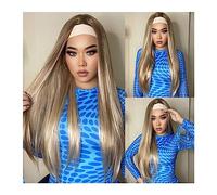 Parrucche Parrucche sintetiche a fascia sintetica marrone lungo e dritto for le donne Parrucche in evidenza Parrucche Cosplay resistenti al calore for capelli naturali Parrucca Donna