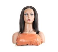 Parrucche Parrucche Wear and Go for donne da 8-14 pollici con capelli umani lisci senza colla 4×4 in pizzo Parrucca da donna(8inches)