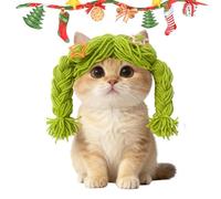 Parrucche Per Cani - Copricapo Morbido A,Parrucca E Fermagli Per Costume Da Cucciolo,Per Medio Grande Casa Scatto Fotografico Gioco Di Ruolo Halloween Natale Festa Compleanno Vacanza