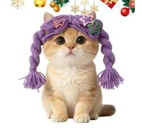 Parrucche Per Cani Piccoli Copricapo Morbido A | Accessorio Per Cosplay Parrucca Per Cani E Gatti Per Cani e di Diverse Taglie per Foto di Ruolo Halloween Natale Compleanno
