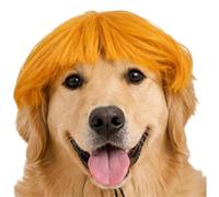 Parrucche per cani regolabili in rete traspirante morbida divertente | Parrucche per feste di Halloween per cani, cosplay, carnevale, compleanno, fotografia, parata, vacanze, festival