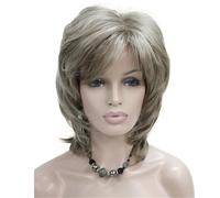 Parrucche Per Capelli Da Donna Con Parrucca Sintetica Completa Bionda A Strati Corti