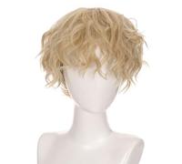 Parrucche per capelli ricci a forma di anime, per Halloween, spettacolo, piccolo viso, regolano le parrucche colorate dei capelli