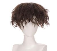 Parrucche per capelli ricci a forma di anime, per Halloween, spettacolo, piccolo viso, regolano le parrucche colorate dei capelli