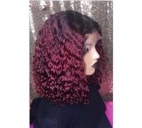 Parrucche Per Capelli Ricci Profondi Brasiliani Parrucche Per Capelli In Pizzo Trasparente In Pizzo Brasiliano Di Colore Naturale T1b-99J 13 * 6 * 2#12inch#250%