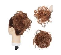 Parrucche per capelli sintetici a messy capelli scricchiolati, extension per capelli croccanti da donna per donna, fascia per capelli ciambella, avvolgente, coda di cavallo, per donne e ragazze (luce