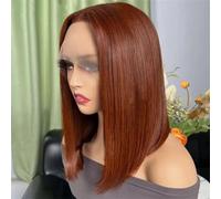 Parrucche Per Capelli Umani Remy Hair Short Bob Ombre Parrucca Bionda Parrucca Bob Diritta 13X6X1 Parrucche Anteriori In Pizzo Per Le Donne
