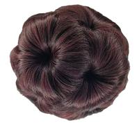 Parrucche per chignon con clip a forma di fiore, per donne dall'aspetto naturale, clip forte per occasioni formali
