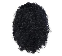 Parrucche per la Donna Parrucche nere Parrucca riccia lunga for capelli sintetici for donna Parrucche spesse e soffici Acconciature naturali Parrucca da festa Drag Queen Costume/Parrucca quotidiana