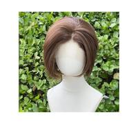 Parrucche per la Donna Parrucche sintetiche frontali in pizzo con taglio corto castano chiaro for donne, parrucche frontali in pizzo 13x4 Costume/Parrucca quotidiana