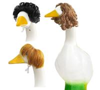 Parrucche per Papera da Portico Costumi Copricapi e Capelli Cosplay | 3 Pezzi Parrucca Divertente per Papera da Portico per di Ruolo Giardino Patio Vacanze Compleanno Festa Matrimonio Pasqua