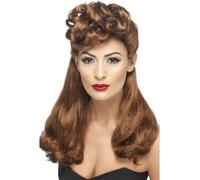 Parrucche Pin Up Anni '40 Costume Da Donna Nuova Parrucca
