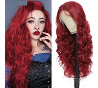 Parrucche pizzo ondulato Parrucca anteriore del merletto Parrucche sintetiche for le donne pizzo parrucca frontale Bionda Highlight Bundry Wig Cosplay Weart Weart Parrucche sintetiche naturali(Body-bu