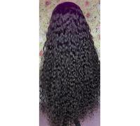 Parrucche Ricce In Pizzo A Onda Profonda Con Onda D'acqua Per Parrucca Sintetica Da Donna 4x4 18inch#180%