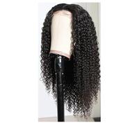 Parrucche ricce jerry 4x4 Capelli umani 150 Densità HD Parrucche frontali in pizzo trasparente Colore naturale Extension per Capelli(16inch)