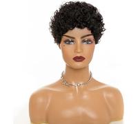 Parrucche ricce ondulate bionde bionde ondulate parrucche per donne nere capelli umani parrucche corte ricci africani capelli umani evidenzia parrucca A