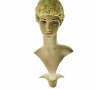 Parrucche ricci corti per donna Ricci extra piccoli grigio oro