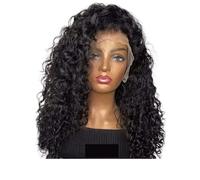 Parrucche ricci per donne, onda d'acqua, 13 x 6 in pizzo, onda profonda, densità 180 aggiunge volume ai capelli (18 pollici)
