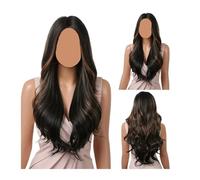 Parrucche rosa for donne, parrucca lunga e ondulata, riga centrale, cosplay, capelli resistenti al calore(LC2052-3)