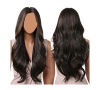 Parrucche rosa for donne, parrucca lunga e ondulata, riga centrale, cosplay, capelli resistenti al calore(LC2052-2)