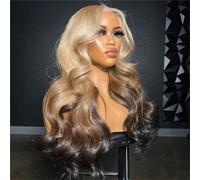 Parrucche sintetiche anteriori in pizzo per le donne pre pizzicate con parrucche anteriori in pizzo bionde per capelli del bambino 180%