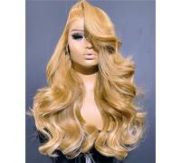 Parrucche sintetiche anteriori in pizzo per le donne pre pizzicate con parrucche anteriori in pizzo bionde per capelli del bambino 180%