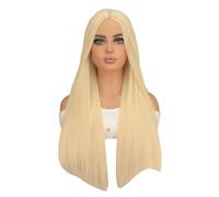 Parrucche sintetiche color oro vibrante per vestire parrucche sintetiche facili da spazzolare e lavare per rappresentazioni dei personaggi