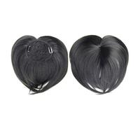 Parrucche sintetiche con frangia finta con fibra chimica, frangia a clip per donne, posticci naturali con topper per capelli, nessuna colla necessar(Frangetta11