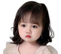 Parrucche Sintetiche Corte Per Bambini Con Frangia Riccia Linee Sottili Naturali Traspiranti Per Feste In Costume Cosplay Parrucche Sintetiche Dall'aspetto Naturale