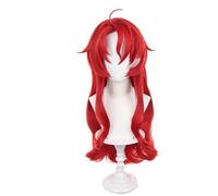 Parrucche sintetiche Cosplay Costume Wig, Parrucca sintetica for cosplay, 30 cm, corta, grigia e blu, resistente al calore
