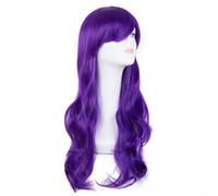 Parrucche sintetiche Cosplay Costume Wig, Parrucca sintetica resistente al calore, lunga e ondulata, blu, for donne, costume, carnevale, maschera, Halloween, festa, salone(PURPLE)